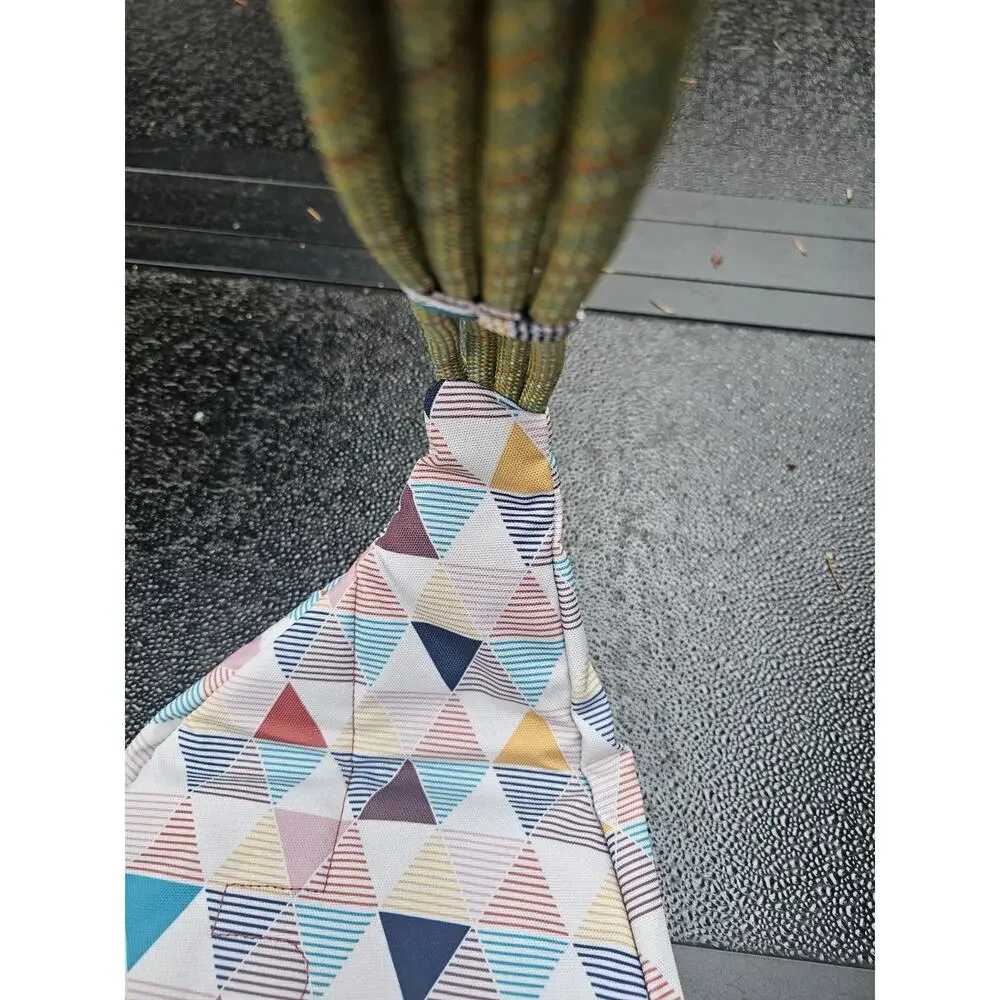 KAVU Rope Sling Crossbody Bag Colorblock Medium Adjustable Strap Outer Pockets